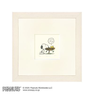 edom (Men)/エドム 絵画　Ｓｎｏｏｐｙエッチング額付き（白木額）　／　ＳＭ１０９０－Ｉ