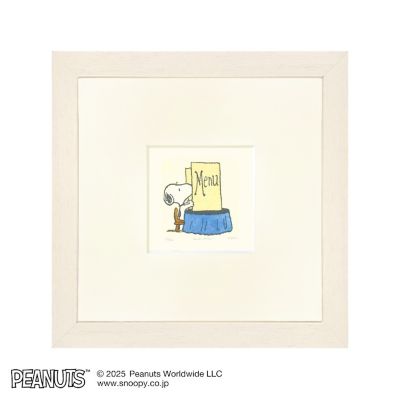 edom (Men)/エドム 絵画　Ｓｎｏｏｐｙエッチング額付き（白木額）　／　ＳＭ１０９６－Ｂ