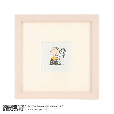 edom (Men)/エドム 絵画 Snoopyエッチング額付き(白木額) / SM1092-F