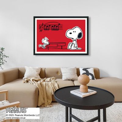 絵画　Ｓｎｏｏｐｙ　ａｎｄ　Ｗｏｏｄｓｔｏｃｋ　ｔｈｅ　Ｍｕｓｉｃａｌ－Ｒｅｄ　／　キャンバス