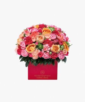 Nicolai Bergmann Flowers & Design/ニコライ バーグマン フラワーズ ＆ デザイン 【１２】母の日限定フレッシュフラワーキューブアレンジメントМ　チアフル　ブルーム　５月８日（金）～５月１０日（日）お届け