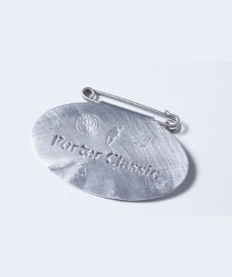 ＜Porter Classic＞ＭＥＴＡＬ　ＰＬＡＴＥ　ＢＡＤＧＥ　ＳＩＬＶＥＲ