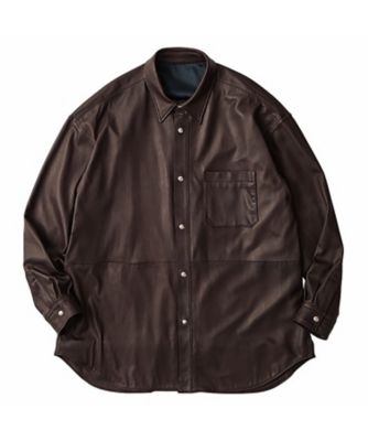 ＬＥＡＴＨＥＲ ＳＨＩＲＴ Ｗ／ＳＩＬＶＥＲ ＢＵＴＴＯＮＳ（ＥＮＴＲＥＦＩＮＯ） | Porter Classic/ポータークラシック | 三越伊勢丹 オンラインストア・通販【公式】