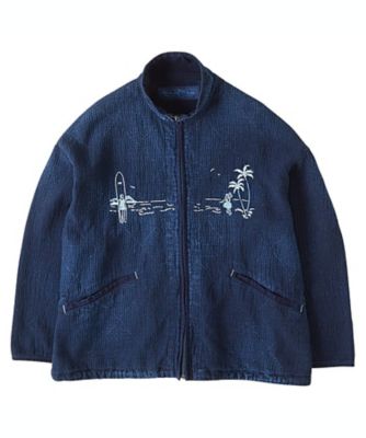 ＜PORTER CLASSIC＞ＮＥＷ　ＳＡＳＨＩＫＯ　ＬＩＧＨＴ　ＯＬＤ　ＨＡＷＡＩＩ　ＺＩＰ　ＵＰ　ＪＡＣＫＥＴ　ＢＬＵＥ