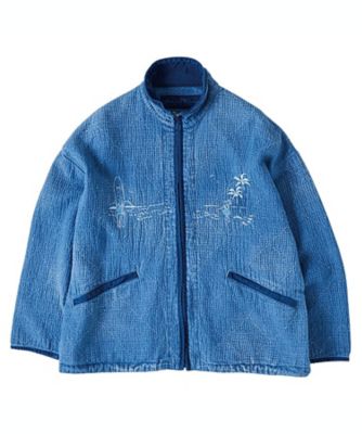＜PORTER CLASSIC＞ＮＥＷ　ＳＡＳＨＩＫＯ　ＬＩＧＨＴ　ＯＬＤ　ＨＡＷＡＩＩ　ＺＩＰ　ＵＰ　ＪＡＣＫＥＴ　ＬＩＧＨＴ　ＢＬＵＥ