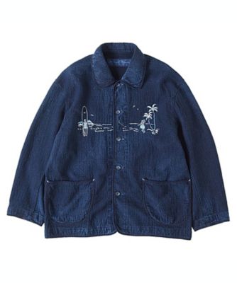 ＜PORTER CLASSIC＞ＮＥＷ　ＳＡＳＨＩＫＯ　ＬＩＧＨＴ　ＯＬＤ　ＨＡＷＡＩＩ　ＦＲＥＮＣＨ　ＪＡＣＫＥＴ　ＷＡＴＣＨ　ＣＨＡＩＮ　ＩＴＥＭ　ＢＬＵＥ