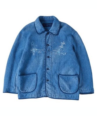 ＜PORTER CLASSIC＞ＮＥＷ　ＳＡＳＨＩＫＯ　ＬＩＧＨＴ　ＯＬＤ　ＨＡＷＡＩＩ　ＦＲＥＮＣＨ　ＪＡＣＫＥＴ　ＷＡＴＣＨ　ＣＨＡＩＮ　ＩＴＥＭ　ＬＩＧＨＴ　ＢＬＵＥ