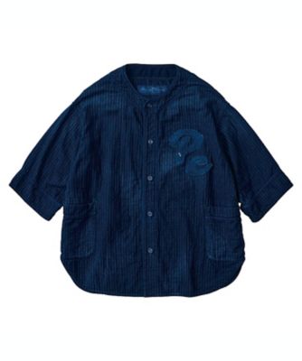 ＜PORTER CLASSIC＞ＳＡＳＨＩＫＯ　ＳＴＲＩＰＥ　ＢＡＳＥＢＡＬＬ　ＳＨＩＲＴ　ＣＵＳＴＯＭ　ＢＬＵＥ