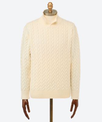 Cruciani クルチアーニ ウール100% ケーブルニット 46 Cruciani クルチアーニ ウール100% ケーブルニット 46