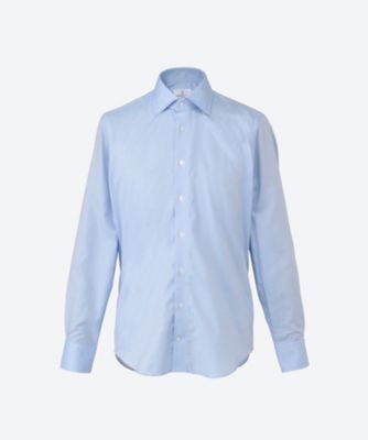 Emanuel Berg (Men)/エマニュエル・バーグ ドレスシャツ 青オックスフォード セミワイド EB25S/S/MTM1636