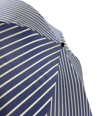 折りたたみ傘 全天候型 ハイブリッド ブルーストライプ【一級遮光