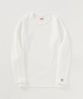 HOLLYWOOD RANCH MARKET/ハリウッド ランチ マーケット ストレッチフライスクルーネックロングスリーブ Tシャツ 1004665 WHITE トップス【三越伊勢丹/公式】