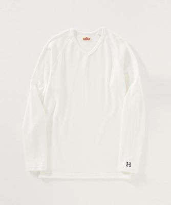 【ＭＥＮ’Ｓ】ストレッチフライスＶネックロングスリーブ　Ｔシャツ　１００４６７１