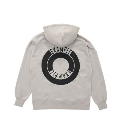 EXAMPLE ROUND LOGO SAME COLOR HOODIE