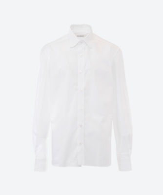  フォルミコラ ドレスシャツ レギュラーカラー ピンオックス ホワイト トップス
