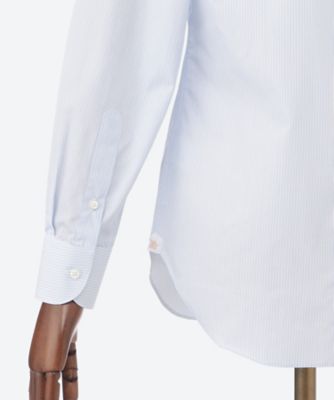 ドレスシャツ　セミワイド　サックスストライプ　ＬＥ２５Ｓ／Ｓ／７０５４７６１９４００