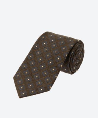 【未使用】Brioni ネクタイ 小紋柄 光沢 高級 肉厚 イタリア製 ブラウン ブラウン大柄小紋柄】ネクタイ￥15,000＋tax – 名古屋のオーダー