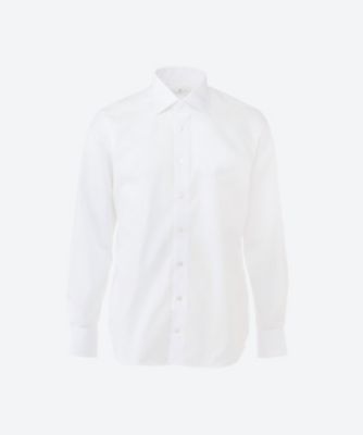 ドレスシャツ 白無地 白ポプリンSW