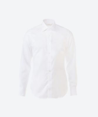 ＜Emanuel Berg (Men)＞ドレスシャツ　白無地　白ＯＸＳＷ　００８６５９４５０ＭＴＭ１６３４