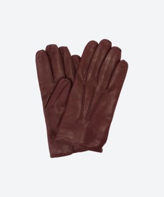 HERMESエルメスの革手袋＊カシミヤ内張＊エトープ＊エタン HERMES