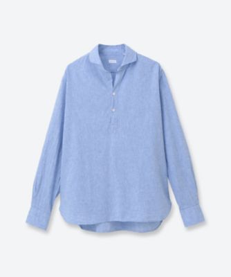 ★新品3万円　オリアン　最上位ライン　エクスクルーシブ　38　夏に最高のリネン シャツ CLSかぶり OR26S／S／U489 | ORIAN (Men
