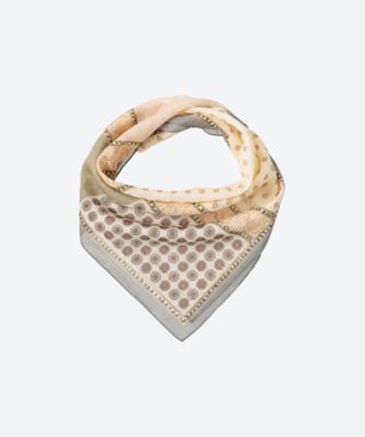 ＜Vincenzo Miozza (Men)＞スカーフ　ＮＣ小紋　ＶＩ２６Ｓ／Ｓ／ＪＦ０５７４２９