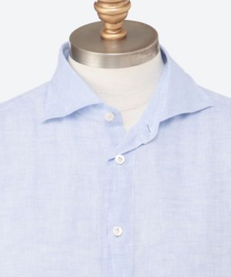 リネンシャツ 麻無地 FI26S／S／C0649 | Finamore (Men