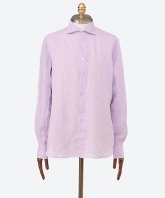 リネンシャツ 麻無地 FI26S／S／C0649 | Finamore (Men