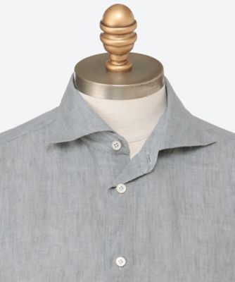 カジュアルシャツ 麻無地 FI26S／S／C0650 | Finamore (Men