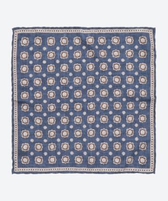 ＜ROSI COLLECTION (Men)＞ポケットチーフ　ＣＨ小紋花　ＲＣ２６Ｓ／Ｓ／ＥＡＳＹ／Ｐ１２