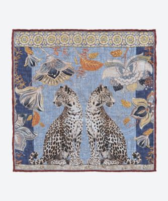 ＜ROSI COLLECTION (Men)＞ポケットチーフ　ＣＨ豹ペイズリー　ＲＣ２６Ｓ／Ｓ／ＳＡＴＩＮ／Ｐ２１