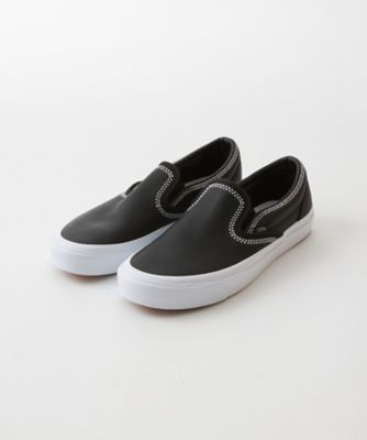 vans classic slip on tumble leather 26.5靴/シューズ