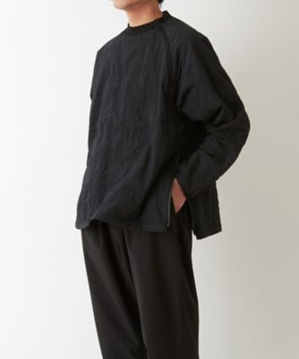 カットソー　ＱＵＩＬＴＩＮＧ　ＺＩＰ　ＰＵＬＬＯＶＥＲ　ＢＫ２４７１１０１