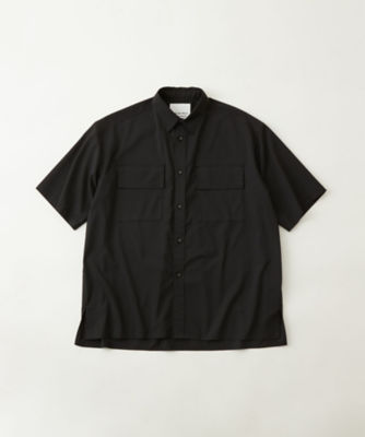 ＜三越伊勢丹/公式＞ White Mountaineering/ホワイトマウンテニアリング カジュアルシャツ REGULAR COLLAR HARF SLEEVE SHIRT RW2471103 BLACK トップス【三越伊勢丹/公式】