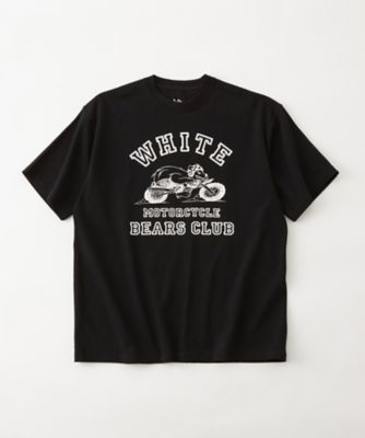 ＜White Mountaineering＞Ｔシャツ　ＷＨＩＴＥ　ＭＯＴＯＲＣＹＣＬＥ　ＢＥＡＲＳ　ＣＬＵＢ　ＴーＳＨＩＲＴ　ＢＣ２４７３５０２