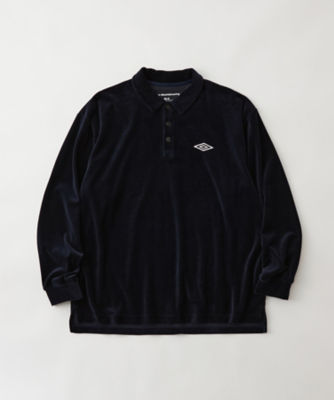 ポロシャツ　ＷＭ　×　ＵＭＢＲＯ　ＶＥＬＯＵＲ　ＰＯＬＯ　ＳＨＩＲＴ　ＢＫ２４７３５０２