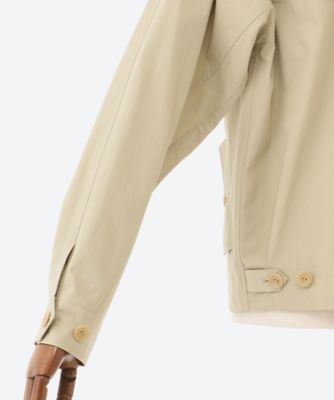 スタンドカラー　スプリットヨーク　ライトウェイトポプリン　ブルゾン　ＧＩＡＮＮＩ