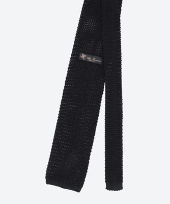 シルク　ニットタイ　ソリッド