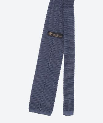 シルク　ニットタイ　ソリッド