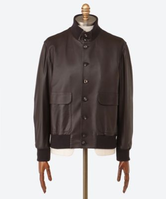 専用　　Herno レザー　ボンバージャケット　52 専用 Herno レザー ボンバージャケット 52 - メルカリ