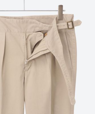 定価10万 最高峰 ルビナッチ リネン グルカパンツ 2タック ナポリ製 紺46 綿グルカパンツ 61／MANNYL | RUBINACCI (Men)/ルビナッチ