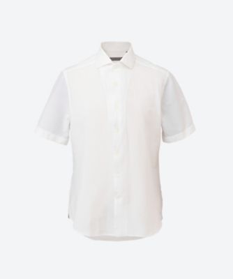 ＜CORNELIANI (Men)＞半袖カジュアルシャツ　７６８Ｓ５３０８