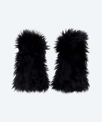 ＜三越伊勢丹/公式＞ JULIUS/NILφS/ユリウス/ニルズ アクリルファーグローブ ACRYLIC SHAGGY FUR 24S-847ACU3-FBK BLACK 手袋・グローブ【三越伊勢丹/公式】