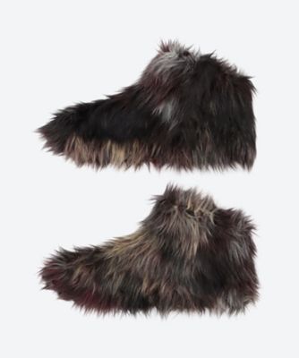 ＜JULIUS/NILφS＞ジャガードファーシューズカバー　ＭＯＤＡＣＲＹＬＩＣ　ＪＡＣＱＵＡＲＤ　ＦＵＲ　２４Ｓ－８４７ＡＣＵ４－Ｆ