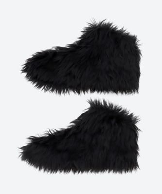 ＜JULIUS/NILφS＞アクリルファーシューズカバー　ＡＣＲＹＬＩＣ　ＳＨＡＧＧＹ　ＦＵＲ　２４Ｓ－８４７ＡＣＵ４－ＦＢＫ