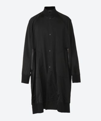 ＜JULIUS/NILφS＞ボンバーコート　ＶＩＳＣＯＳＥ／ＮＹＬＯＮ　ＳＴＲＥＴＣＨ　ＳＡＴＩＮ　２４Ｓ－８４７ＣＯＭ２