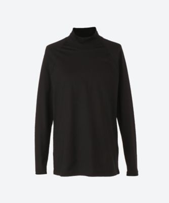 ＜JULIUS/NILφS＞エンブロイダリーハイネックロングスリーブＴシャツ　ＣＯＴＴＯＮ　ＳＺ　ＪＥＲＳＥＹ　２４Ｓ－８４７ＣＰＭ３
