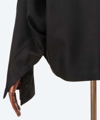 ショートヘムテーラードジャケット WOOL／RAYON
