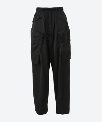 ＜JULIUS/NILφS＞ワイドカーゴパンツ　ＶＩＳＣＯＳＥ／ＮＹＬＯＮ　ＳＴＲＥＴＣＨ　ＳＡＴＩＮ　２４Ｓ－８４７ＰＡＭ５