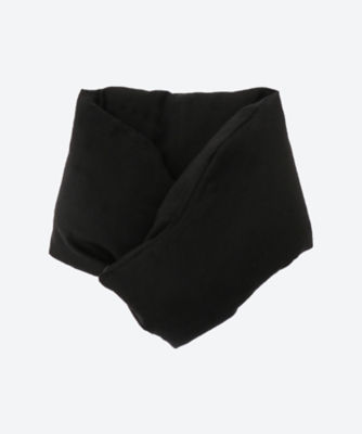 ユリウス JULIUS スヌード マフラー ストール ニット 無地 ブラック 黒